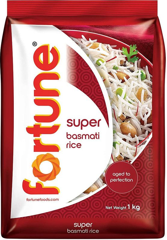 Fortune Super Basmati Rice (Long Grain, Polished)  (1 kg)