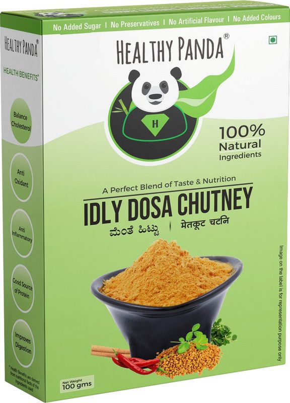 HEALTHY PANDA Idly Dosa Chutney Powder / Idly Dosa Chutney Podi / Podi Chutney / Kharam Podi / Methi Chutney /Metkut Chutney / Molaga Podi / Gun Powder (400 Gms) 100 Gms x Pack of 4 Chutney Powder  (4x100 g)