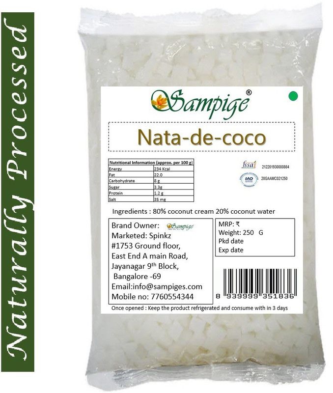 Sampige Nata de coco 5 MM- 250 Gram  (250 g)