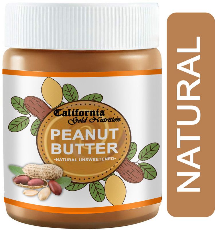 California Gold Nutrition Natural Unsweetened Peanut Butter 950g Pack Of 2 | Rich in Protein 950 g  (Pack of 2)