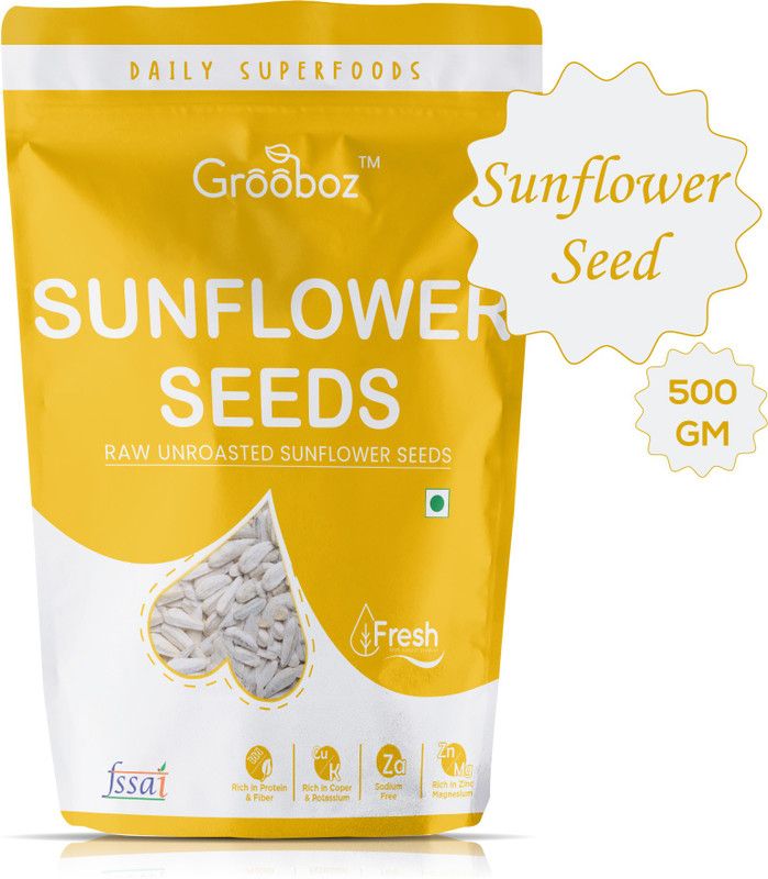 Grooboz Raw Sunflower Seeds, 150 g Sunflower Seeds  (500 g)