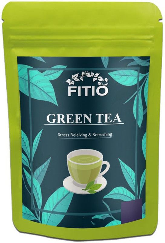 FITIO Green Tea for Weight Loss | 100% Natural Green Loose Leaf Tea | Pure Green Tea with No Additives Unflavoured Green Tea Pouch Premium (T84) Green Tea Pouch  (400 g)