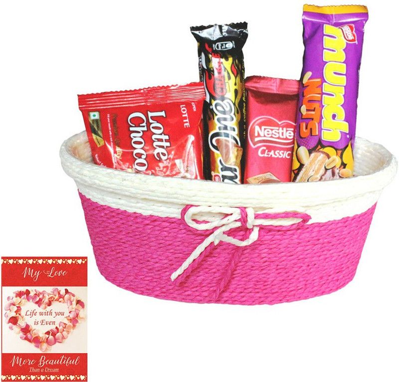 SurpriseForU Valentines Day Chocolate Gift | Valentine Gift With Love Card | 493 Combo  (Chocolates & Love Card)
