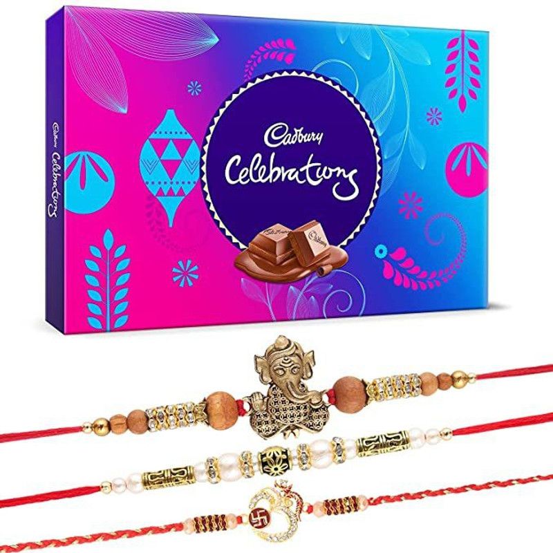 MALPANI Rakhis Chocolate Combo-CADBURY-KB-AU-ACRakhi Set Combo  (5)