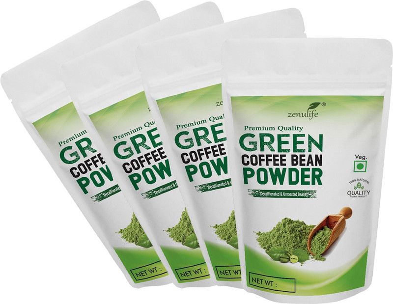 zenulife Premium Quality Organic Green Coffee Beans Powder for Weight Loss-Pack of 4 Instant Coffee 50 g Instant Coffee  (4 x 12.5 g)