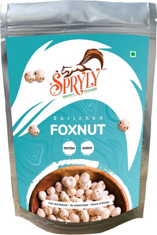 SPRYLY ENRICHED FOXNUT (MAKHANA)-100 GM Fox Nut  (100 g)