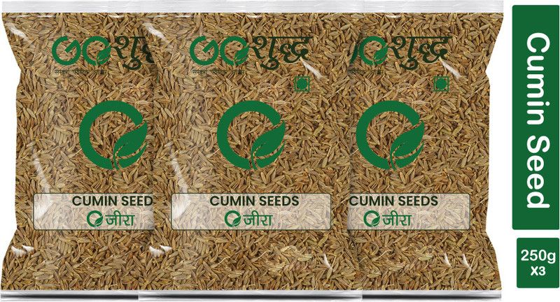 Goshudh Premium Quality Jeera (Cumin Seeds)-250gm (Pack Of 3)  (3 x 250 g)