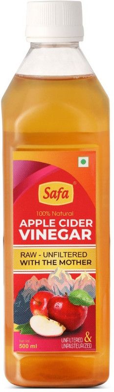 Safa Apple Cider Vinegar, Raw, Natural, with Mother Vinegar  (500 ml)