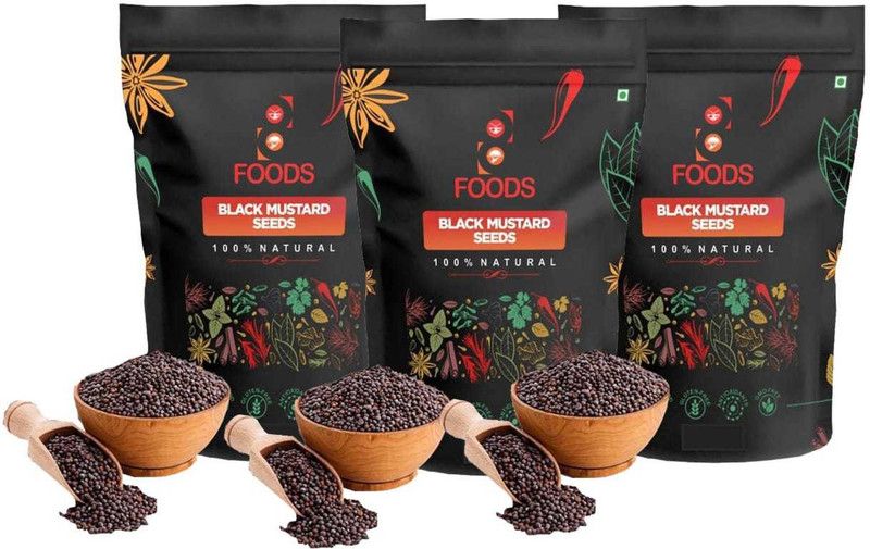The8Foods 100% Natural black mustard seeds  (300 g)