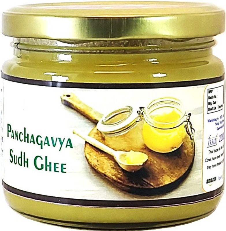 OCB PANCHAGAVYA Sudh Ghee Indian A2 Cow Ghee 100% Pure (Made By Desi Cow Milk) Ghee 250 g Glass Bottle