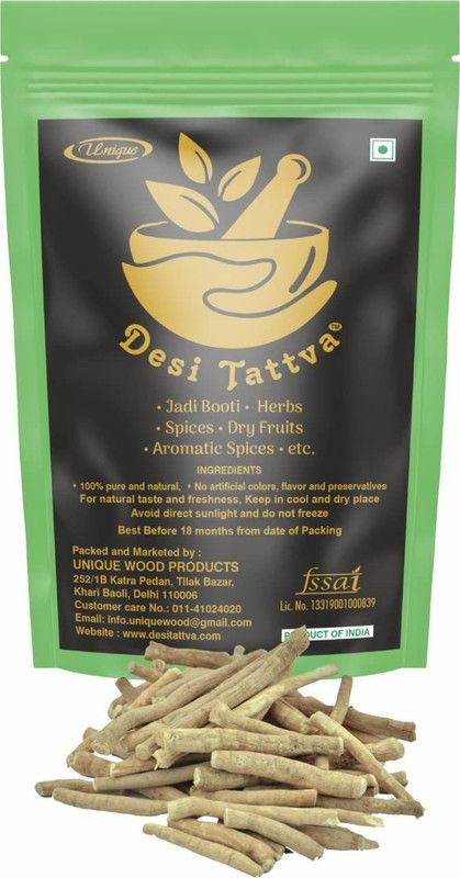 Desi Tattva 100% Pure Ashwagandha Dry Root Sticks (Withania somnifera),…  (200 g)