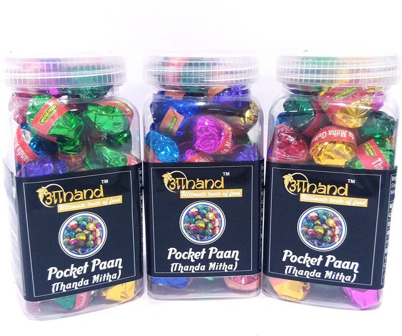 Anand Pocket Paan Thanda Mitha Jar Combo Pack - (Pack of 3, 200 gram) Paan Mouth Freshener  (3 x 200 g)