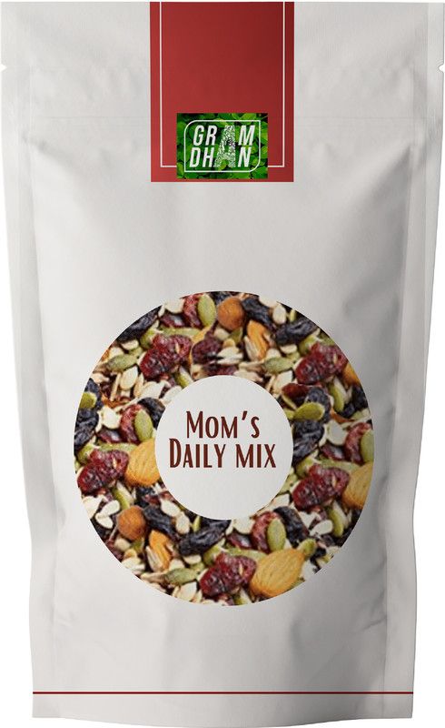 GRAMDHAN Mom's Daily 5in1 Trail Mix 250g |Nuts,Seed,Berries |Dry Fruit |Walnut,Almond,Chia,Puffed Rajgira,Cranberry,Raisins (Ready To Eat) Assorted Seeds & Nuts  (250 g)