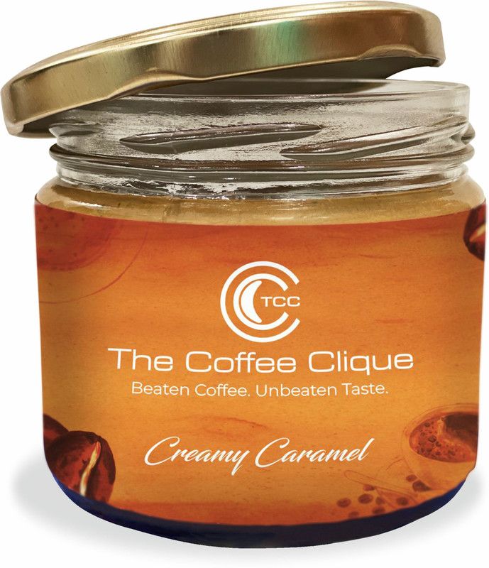 The Coffee Clique Creamy Caramel 250 G Beaten Coffee Instant Coffee Paste  (250 g, Caramel Flavoured)