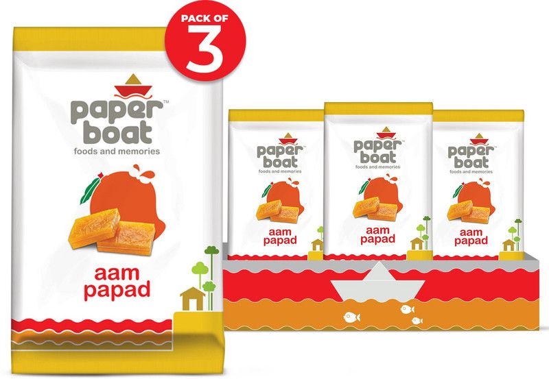 Paper boat Aam Papad Candy Bar  (3 x 90 g)