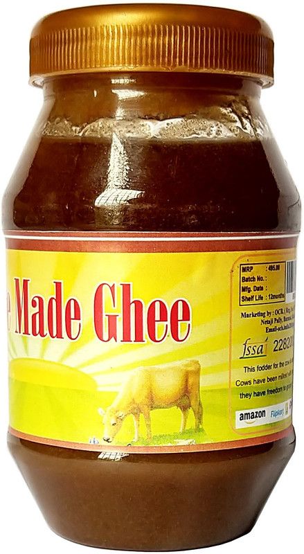 OCB Village Made Ghee Grassfed, Cultured, Premium & Traditional Ghee 250 g Plastic Bottle