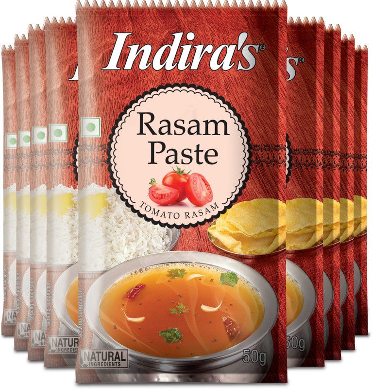 Indira Tomato Rasam Paste 50g Pack of 9  (9 x 50 g)