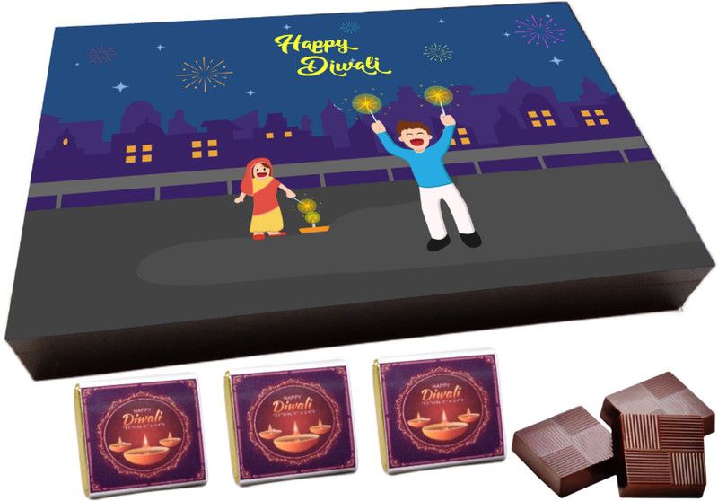 RUN TOY HAPPY DIWALI(244), Special 6pcs Chocolate Gift Box, (6 Cavity) Truffles  (6 Units)