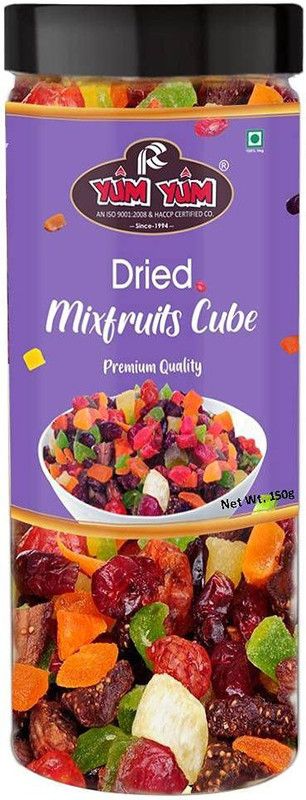 YUM YUM Mixed Dried Fruits - Cranberries,Strawberries ,Kiwi, Pomelo, Mango, Pine Apple- Healthy Snack for kids and adults -150g Assorted Fruit  (150 g)