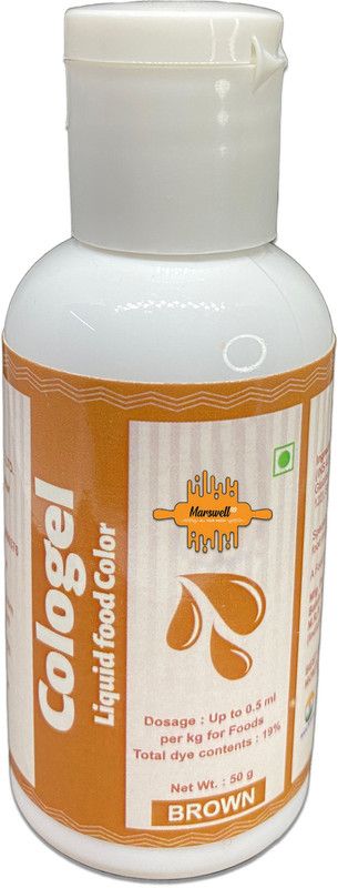 marswell99 Cologel Liquid Food Colour | Edible Brown Colour For Fondant Brown  (50 g)