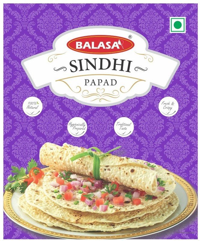 balasa SINDHI Papad 200 GMS Masala Papad 200 g