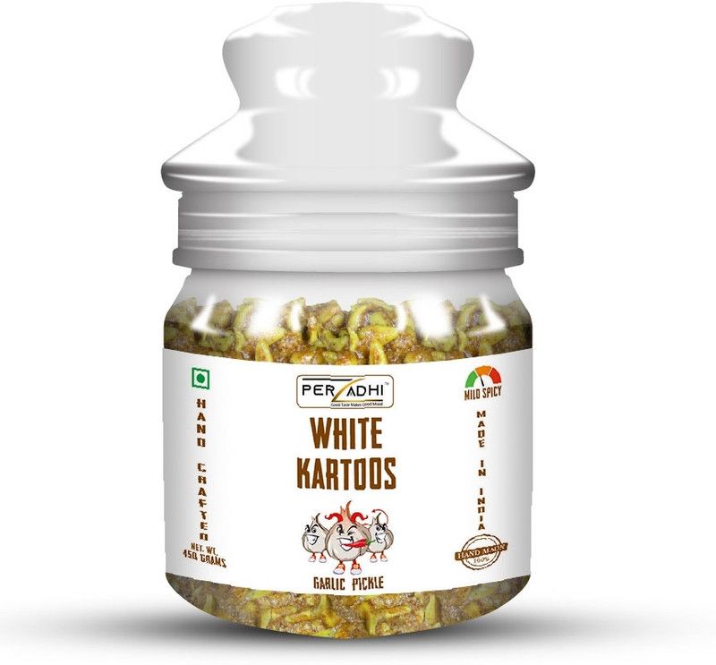 Perzadhi White Kartoos - Garlic Pickle (450 grams) Garlic Pickle  (450 g)