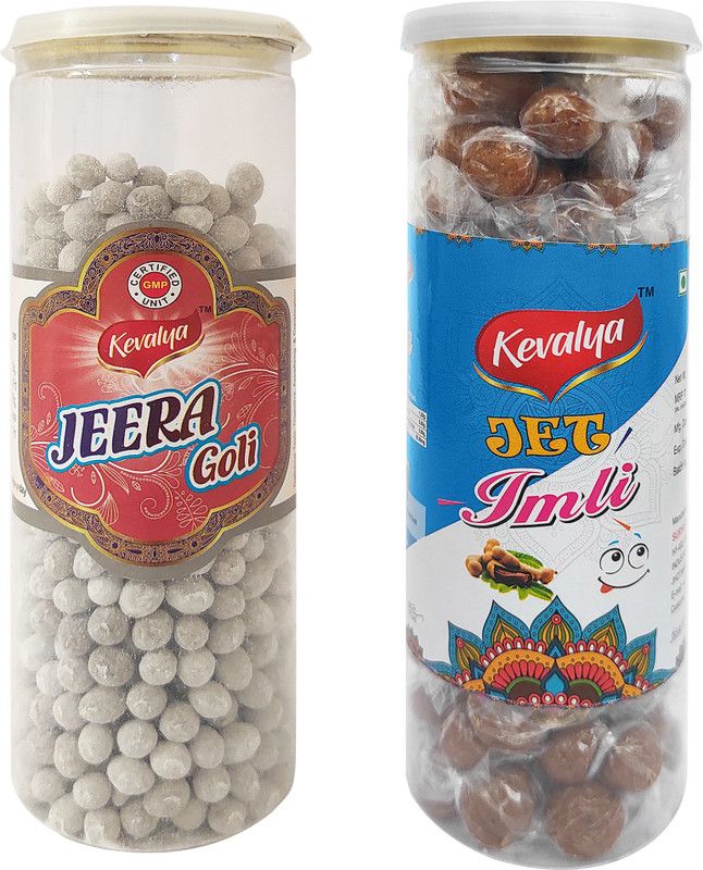 KEVALYA Jeera Goli & Jet Imli (Digestive) | Pack of 02| Jeera goli, Fennel Seeds Sour Candy  (2 x 200 g)