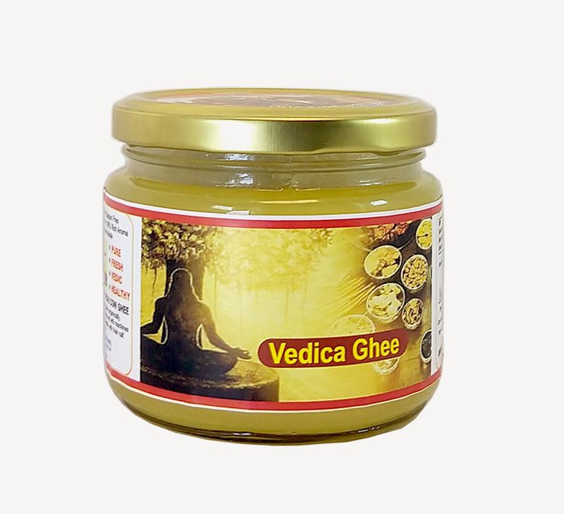OCB Vedica Ghee 100% Pure Desi Cow Ghee from A2 Milk (Made By Desi Cow Milk) Ghee 250 g Glass Bottle