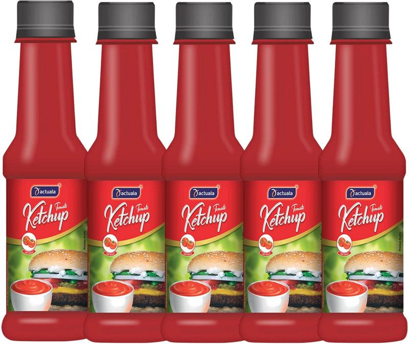 AACTUALA Pack of 5 (200g Each) Tomato Ketchup  (1000 g)