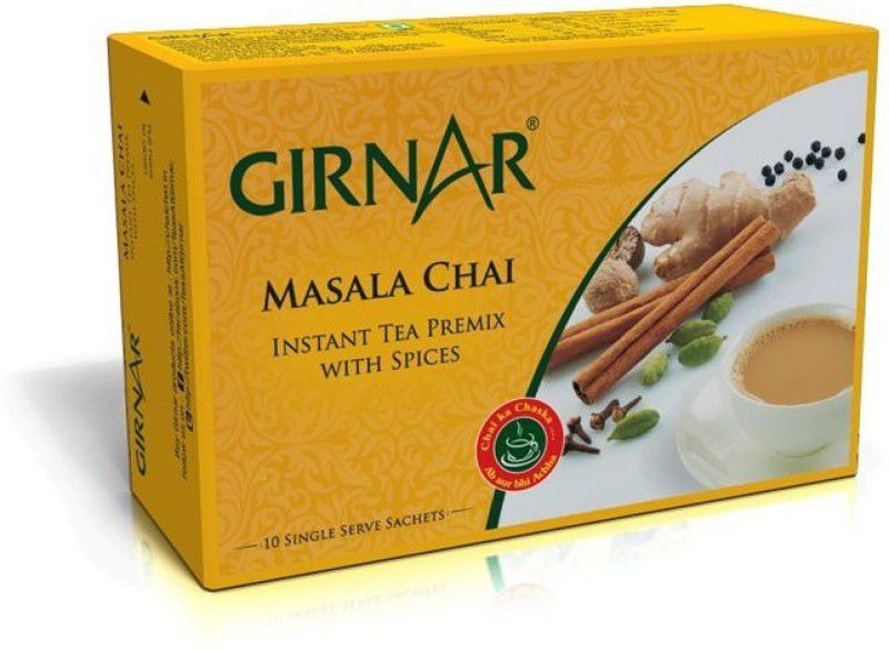 Girnar Tea Masala Flavour Assorted Instant Tea Box  (10 x 14 g)