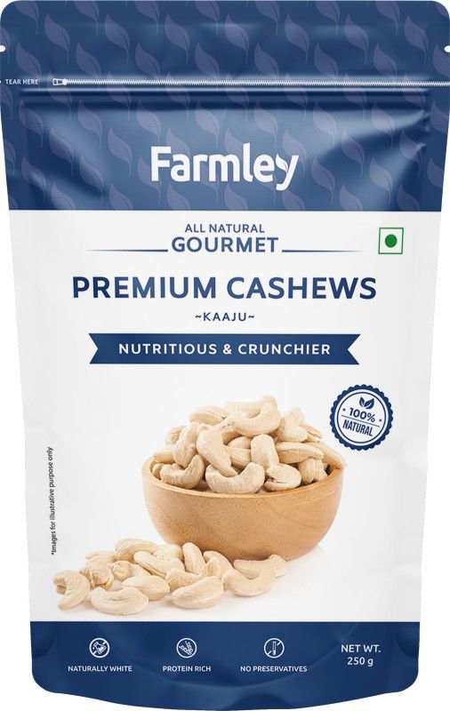 Farmley Premium (Kaju) Cashews  (250 g)