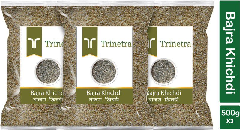 Trinetra Best Quality Bajra Khichdi (Pearl Millet Khichdi)-500gm (Pack Of 3) Pouch  (3 x 500 g)