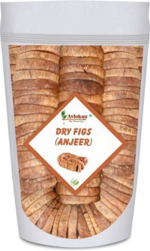 Avlokan Figs Dry Fruits Anjir (Dried Figs) Rich source of Fibre Calcium & Iron Figs  (250 g)