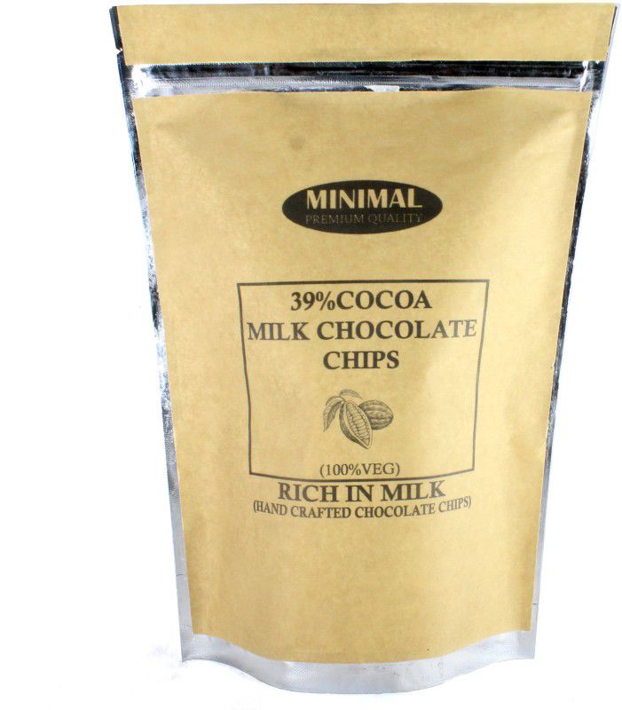 Minimal Milk Chocolate Chips(39% Cocoa)_150 g Truffles  (150 g)