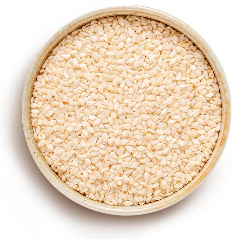 GROCERYONTHEGO Natural White Sesame Seeds (1000g) Sesame Seeds  (1000 g)
