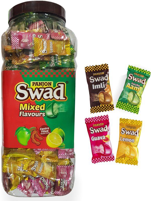 SWAD Centre Filled Masala Guava, Imli, Kaccha Aam, Lemon Candy  (300 pieces)