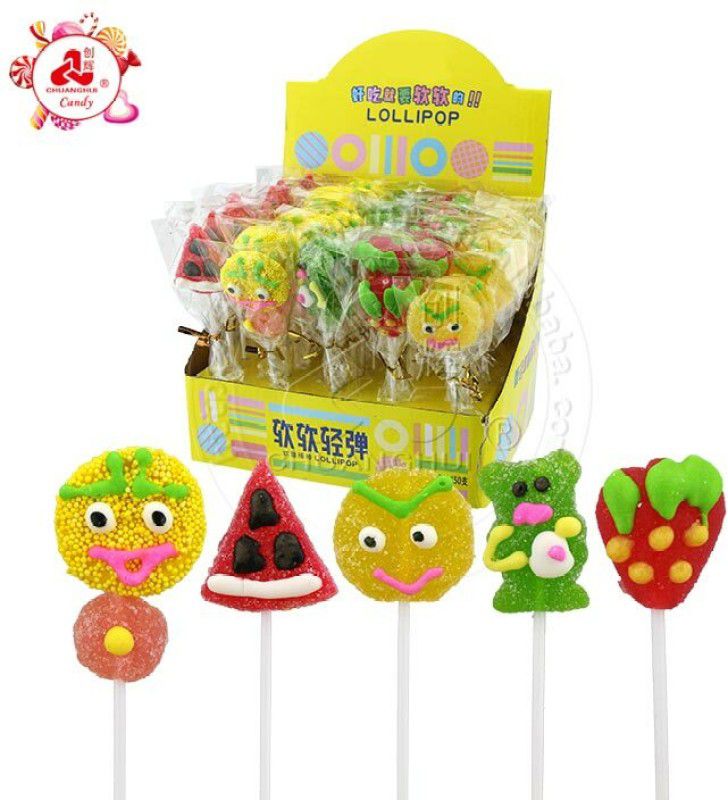 Campfire Fruit Gummy Lollipops (IMPORTED JELLY FROM USA) Mix Jelly Candy  (200 g)