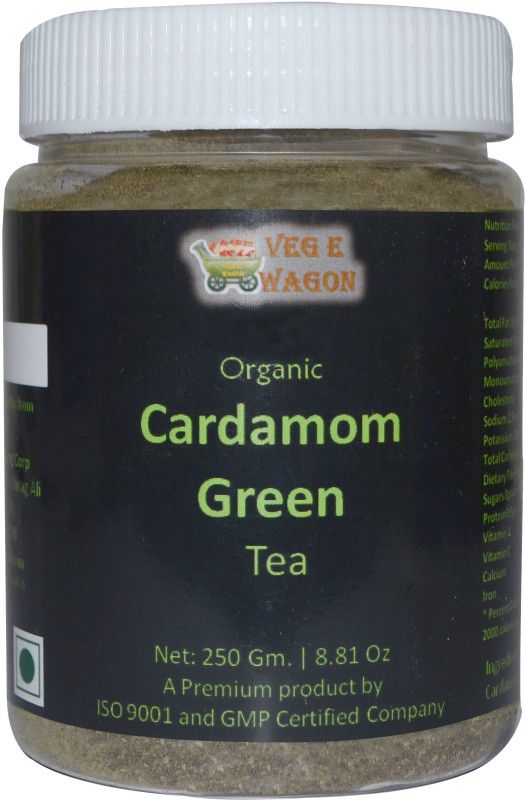 Veg E Wagon Organic Cardamom Green Tea 250 In Pet Jar Cardamom Green Tea Plastic Bottle  (250 g)