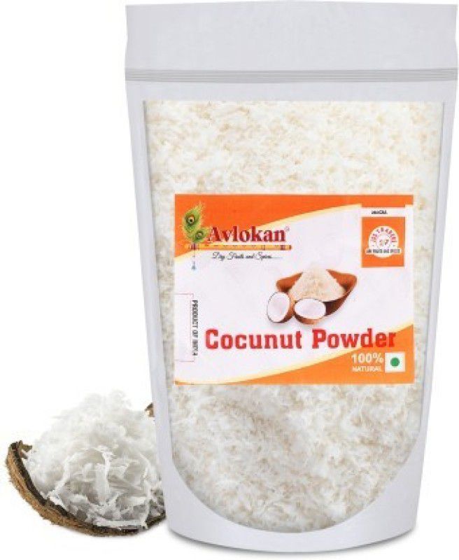 Avlokan Natural Desiccated Coconut Powder Nariyal Burada Unsweetened High Fibre Vegan Coconut  (250 g)