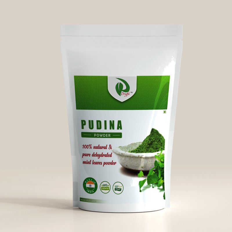 Dryfii Organic, Natural, Dried, Premium Mint (Pudina) Powder (500 G) Pure Vegetarian & Easy Cooking Essential  (500 g)