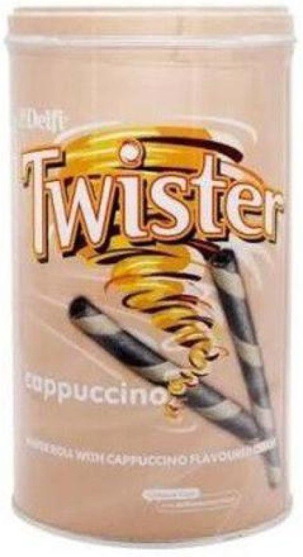 Delfi Twister Wafer Roll, Cappuccino Flavoured Cream Wafer Rolls  (320 g)