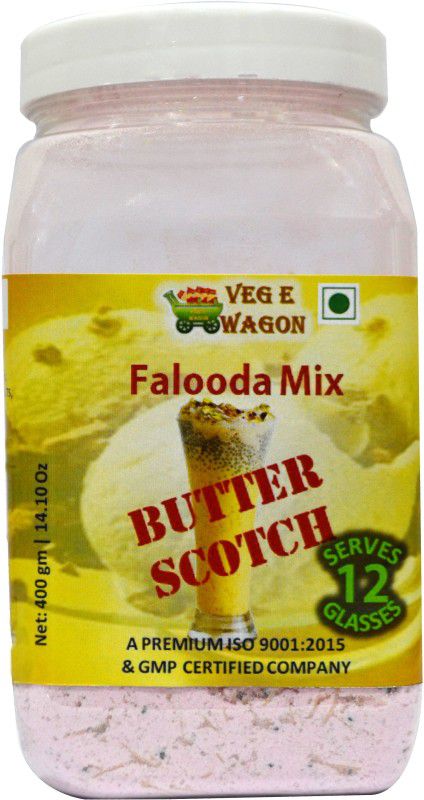 Veg E Wagon Falooda Mix Butter Scotch Flavour 400 gm Pet jar 400 g
