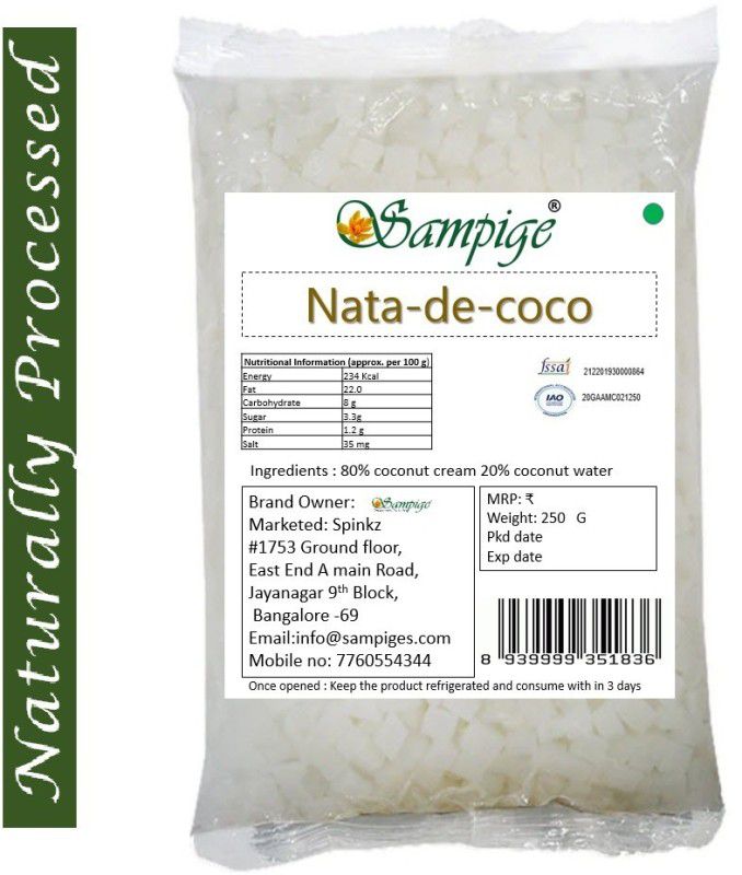 Sampige Nata de coco 5 MM- 250 Gram  (250 g)