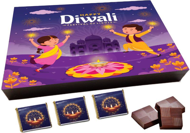 RUN TOY HAPPY DIWALI(65), Special 6pcs Chocolate Gift Box, (6 Cavity) Truffles  (6 Units)