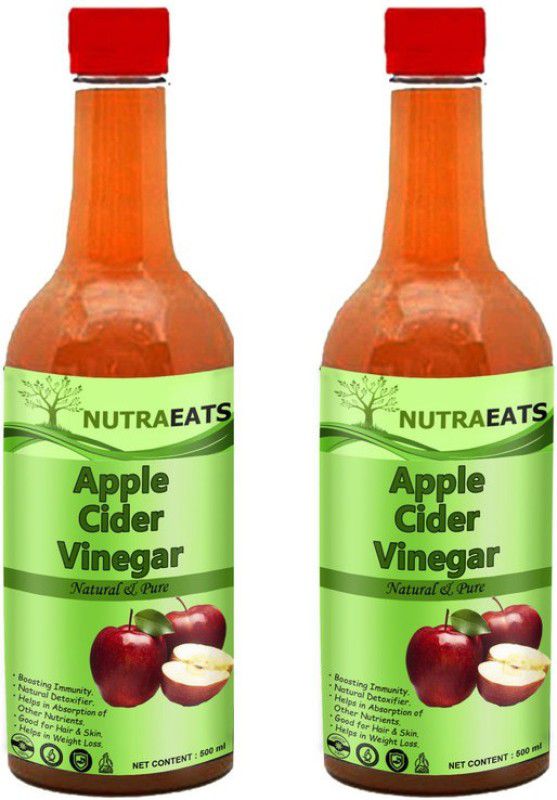 NutraEats Nutrition Ultra Apple Cider Vinegar With Mother Vinegar Vinegar (T) (Pack Of 2) Vinegar  (2 x 500 ml)