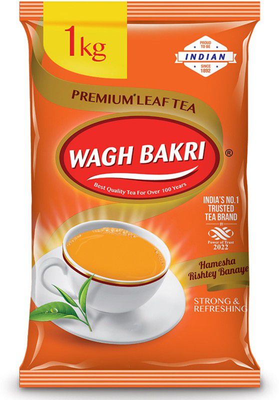 Waghbakri Premium Leaf Tea Pouch  (1 kg)