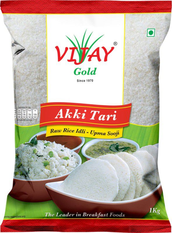 Vijay Raw Rice Idli/Upma Soji (Akki Tari)  (1 kg)