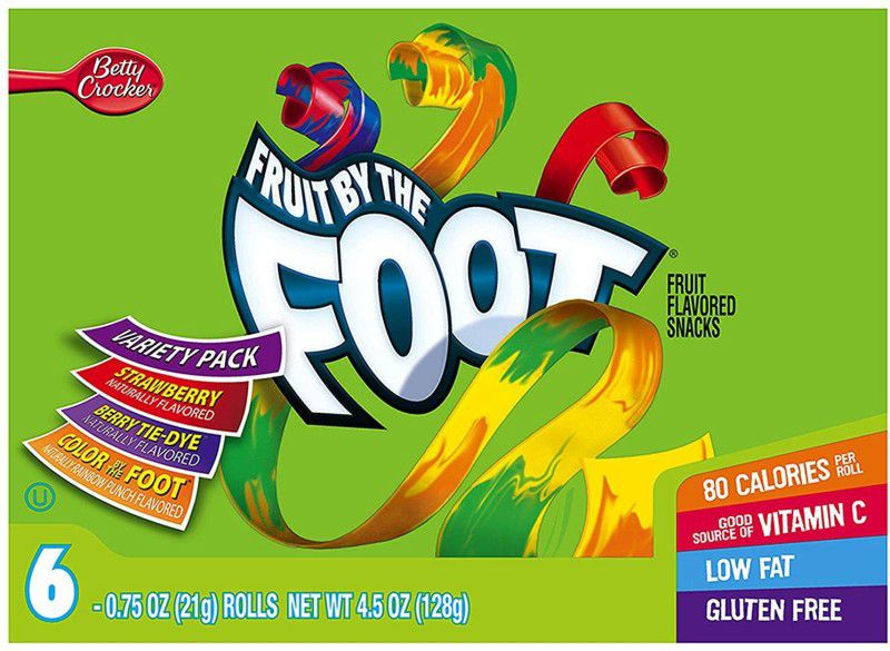 General Mills Betty Crocker Fruit by The Foot Variety Pack, 128g  (128 g)