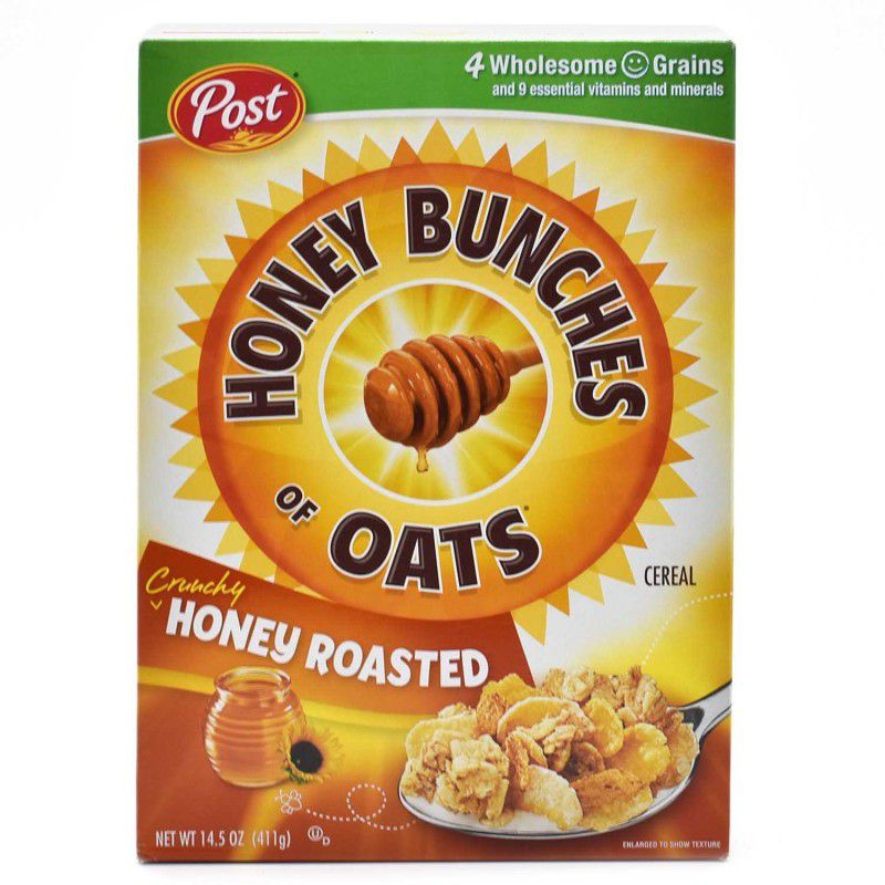 post Honey Bunches of Oats Crunchy Honey Roasted Cereal - 411g(14.5oz) Box  (411 g)