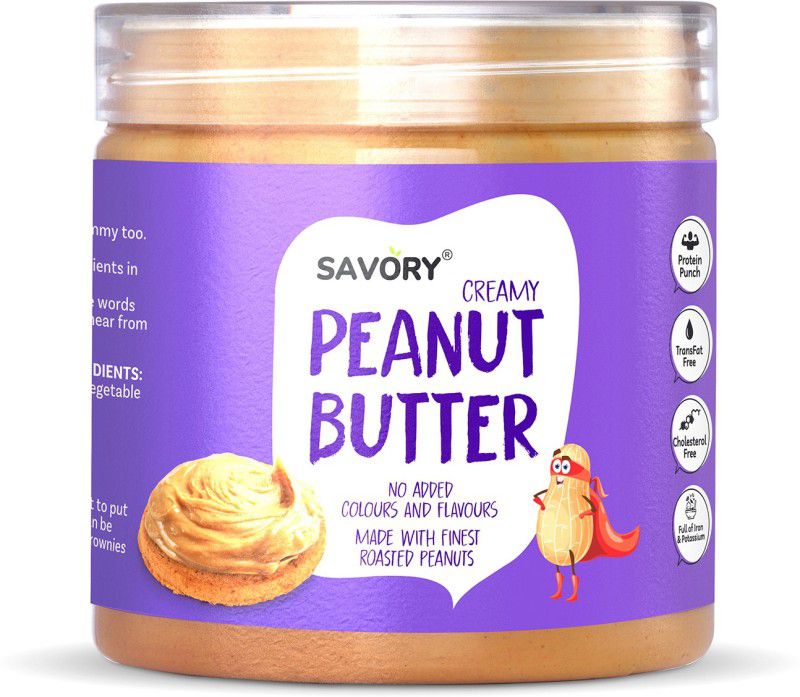 Savory Creamy Peanut Butter | High in Protein | Ready to Eat 400 g